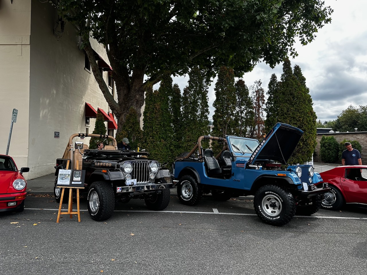 Both CJs at car show